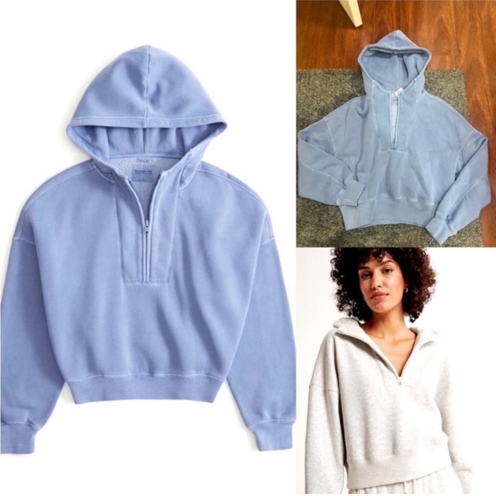 Abercrombie & Fitch Sunday Half-Zip Hoodie